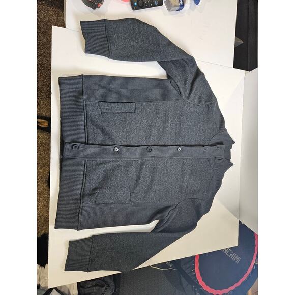 APT. 9 MEN’S Mock Neck Jacket Gray Full Zip + 6 Button Closure 4 Pockets XL - Picture 4 of 10